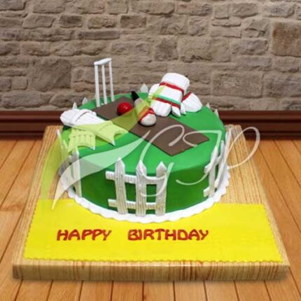 Cricket Theme Cake