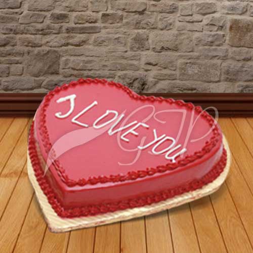 Red Heart Cake