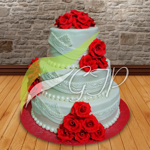 Rose Wedding Cake